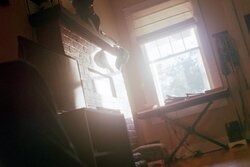 Int. window with light streaming in
