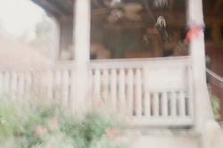 A porch (blurry)