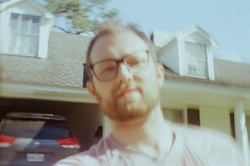 White guy with beard and glasses (me) (blurry)