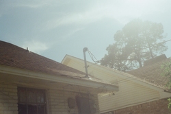 The thing where the electric lines come into the house