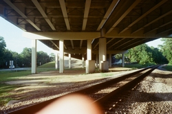Train tracks, my finger