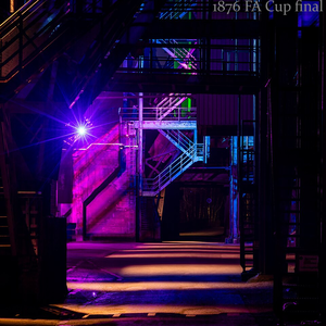 Blast furnace road (at night) Landschaftspark Duisburg-Nord, North Rhine-Westphalia, Germany