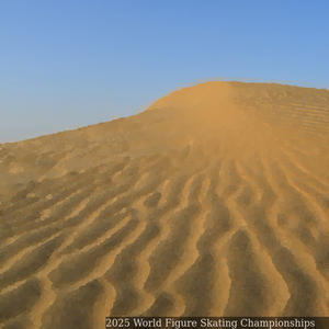 Sand dunes of the Thar Desert in the Indian state of Rajasthan. On this day in 1949, the state was formed after a merger of several Rajput princely states into the Indian Union following India's independence from British colonial rule.